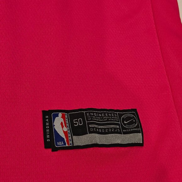 Nike Miami Heat Tyler Herro Vice City Edition Jersey NBA Swingman Pink Size 48 - Picture 5 of 15